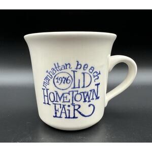 Manhattan Beach Old Hometown Fair 1976 Coffee Mug 8oz Metlox California Pottery